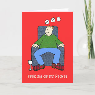 Spanish Father's Day Cartoon Humour Card