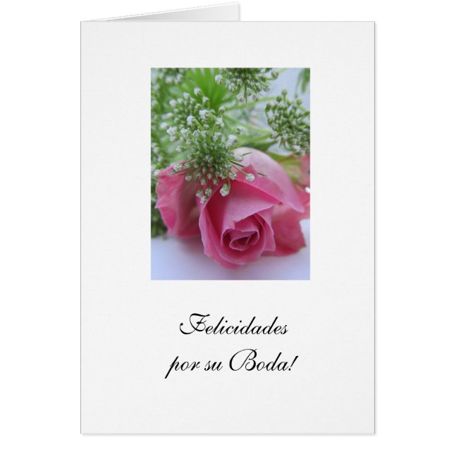 Spanish: Felicidades por su Boda/ Wedding (Front)