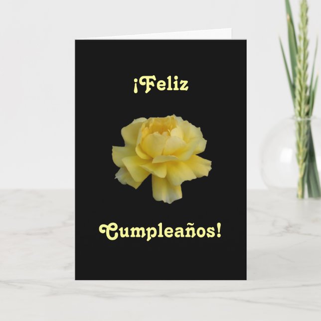 Spanish: Feliz Cumpleaños- birthday Card (Front)
