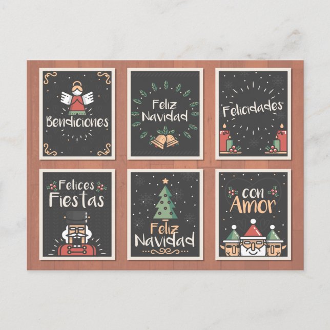 SPANISH FELIZ NAVIDAD CHRISTMAS CARD (Front)