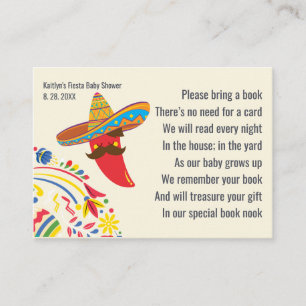 Spanish Fiesta Baby Shower Enclosure Card