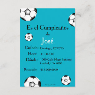 Spanish: Fiesta de cumpleaños - Invitación Invitation