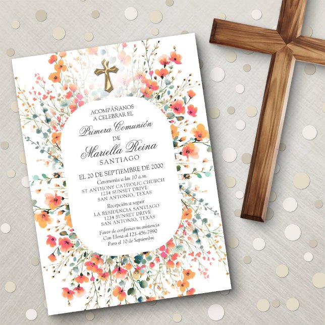Spanish First Communion Invitation (Creator Uploaded)