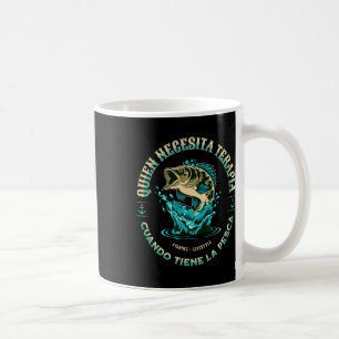 Spanish Fishing Terapia En Espanol Para Pescador Coffee Mug
