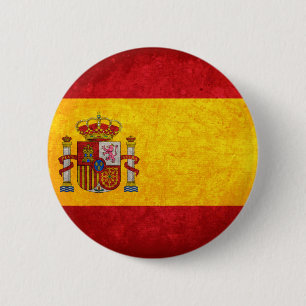 Spanish Flag 6 Cm Round Badge