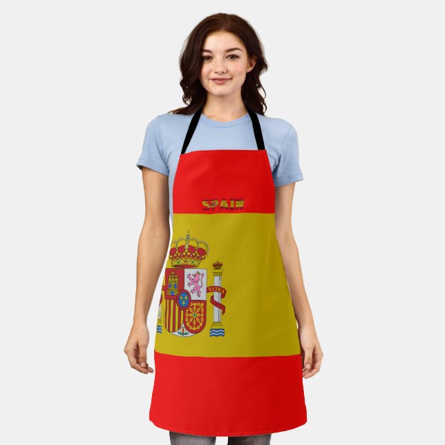 Spanish flag apron (Worn)