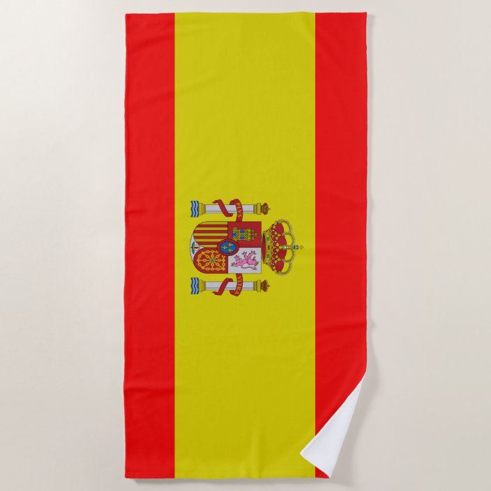 Spanish flag beach towel Zazzle.co.uk