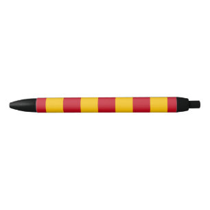 Spanish flag black ink pen