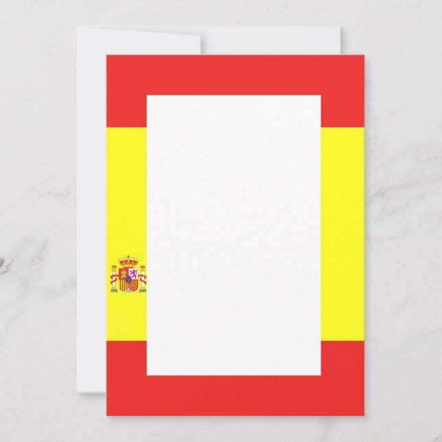 Spanish Flag Border Invitation (Front)