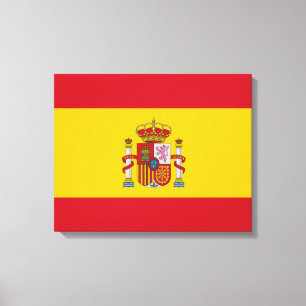 Spanish flag canvas print