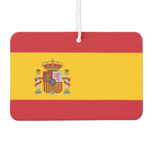 Spanish flag car air freshener