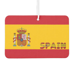 Spanish flag car air freshener