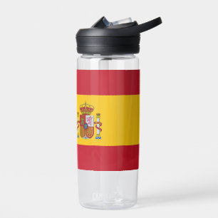 Spanish Flag Custom Name & Text Water Bottle