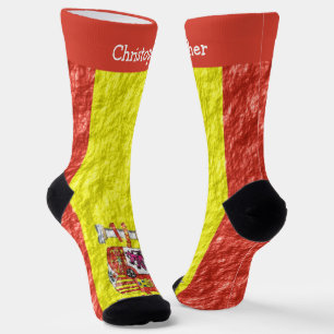 Spanish Flag Design Socks