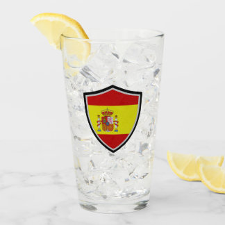 Spanish flag glass