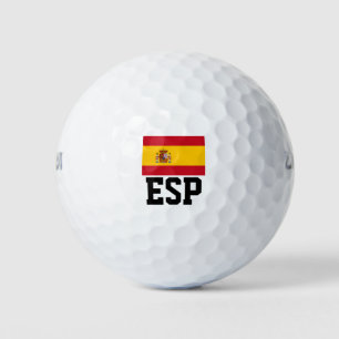 Spanish flag golf ball set   Spain golfing pride