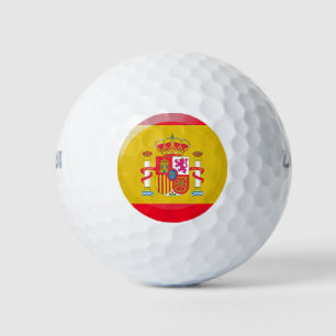 Spanish flag golf balls