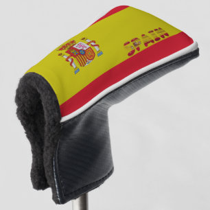 Spanish flag golf head cover