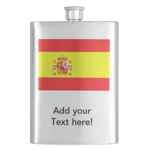 Spanish Flag Hip Flask