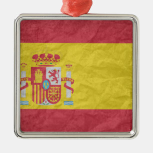 Spanish Flag Metal Tree Decoration