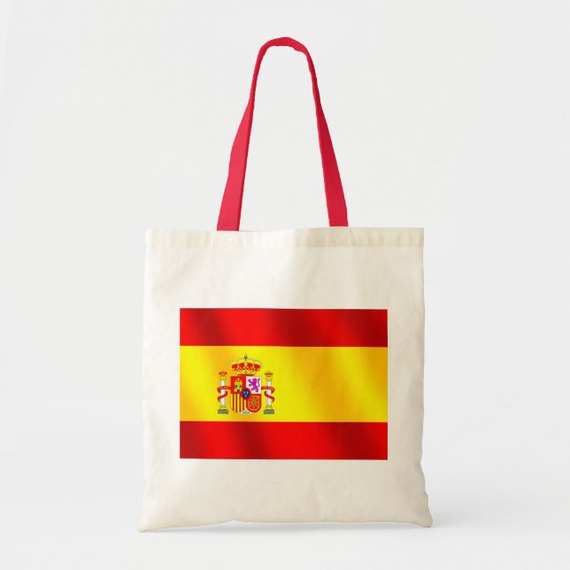Spanish flag of Spain gifts for Spaniards Tote Bag (Front)