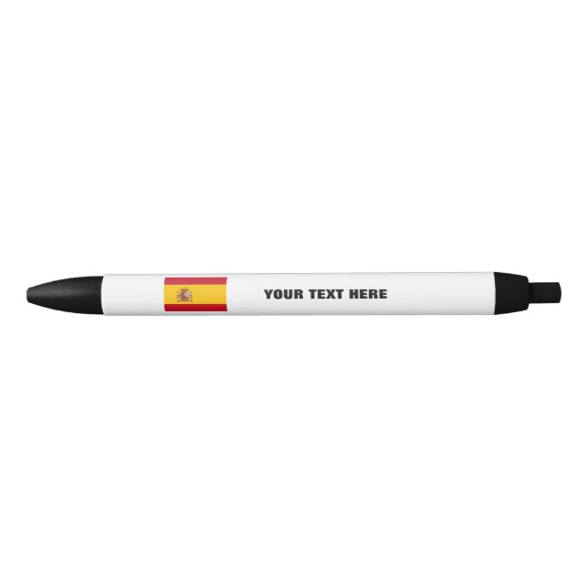 Spanish flag pen with custom promo text (Front)