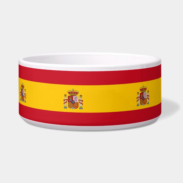 Spanish Flag Pet Bowl (Left)