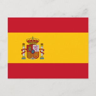 Spanish flag postcard