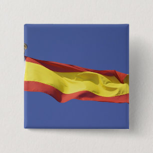 Spanish Flag RF) 15 Cm Square Badge
