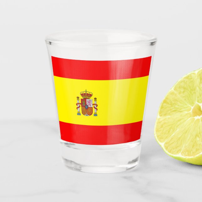 Spanish flag shot glass (Front)