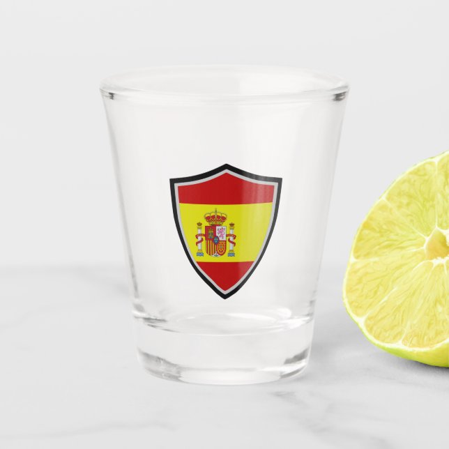 Spanish flag shot glass (Front)