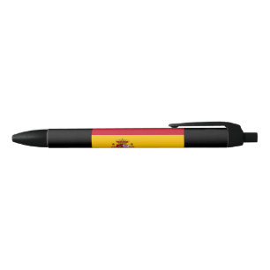 Spanish Flag (Spain) Black Ink Pen