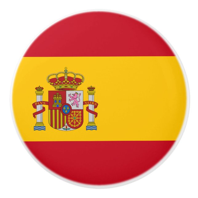 Spanish Flag (Spain) Ceramic Knob (Front)