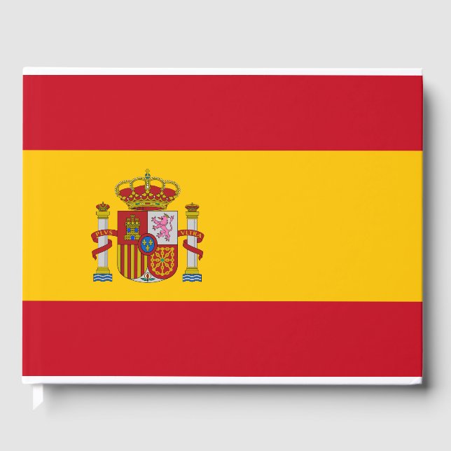 Spanish Flag (Spain) Guest Book (Front)