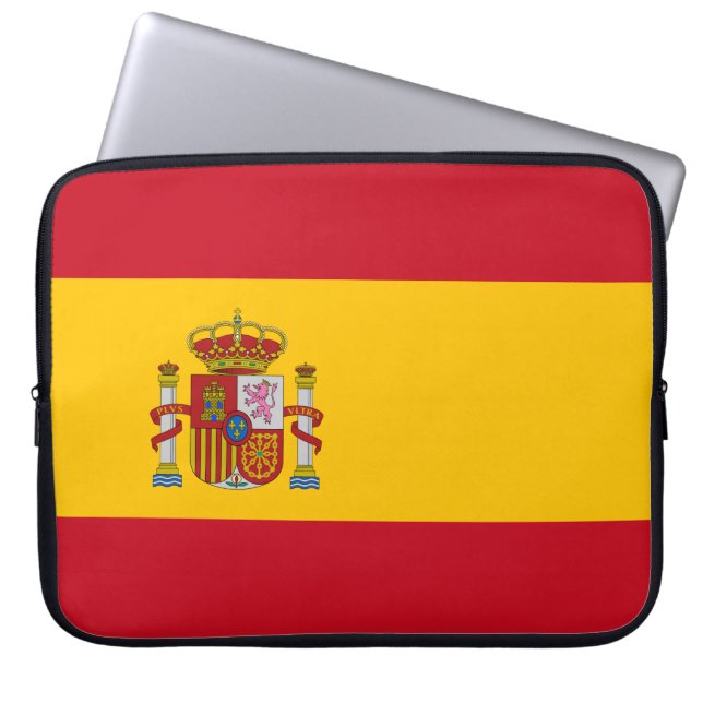 Spanish Flag (Spain) Laptop Sleeve (Front)