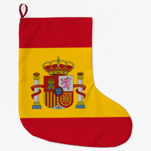 Spanish Flag (Spain) Large Christmas Stocking