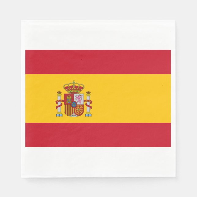 Spanish Flag (Spain) Napkin (Front)