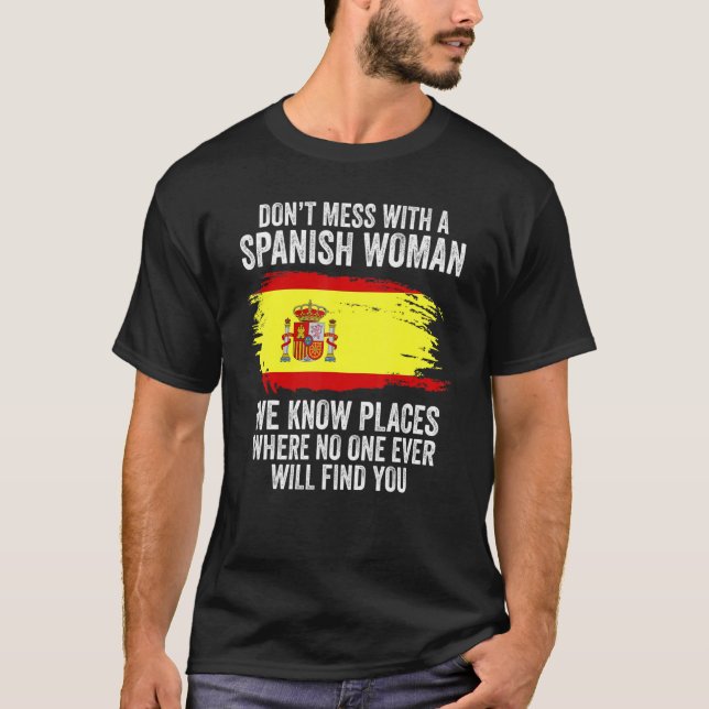 Spanish Flag Spain T-Shirt (Front)