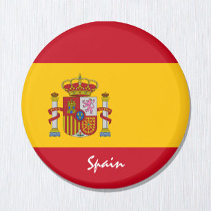 Spanish flag & Spain travel, holiday /sports fans Magnet