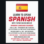 Spanish Flag, Spanish Language Course Advertising Flyer<br><div class="desc">Spanish Flag,  Spanish Language Course Advertising Flyers By The Business Card Store.</div>
