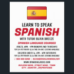 Spanish Flag, Spanish Language Course Advertising Flyer<br><div class="desc">Spanish Flag,  Spanish Language Course Advertising Flyers By The Business Card Store.</div>