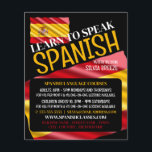 Spanish Flag, Spanish Language Course Advertising Flyer<br><div class="desc">Spanish Flag,  Spanish Language Course Advertising Flyers By The Business Card Store.</div>