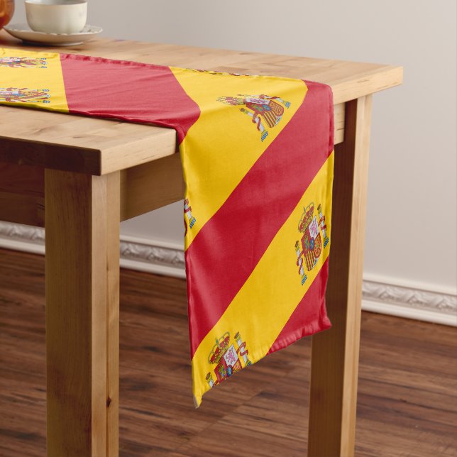 Spanish flag & Sports fans house / Spain Short Table Runner (In Situ)