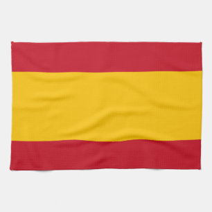 Spanish flag tea towel