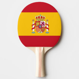 Spanish flag tennis court ping pong paddle