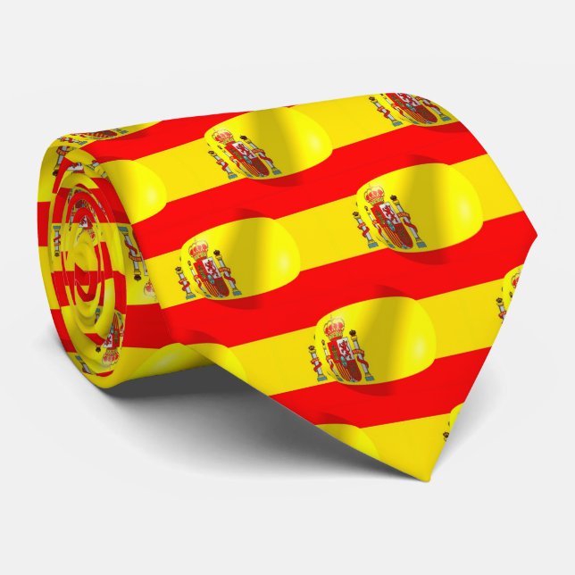 Spanish Flag Tie (Rolled)