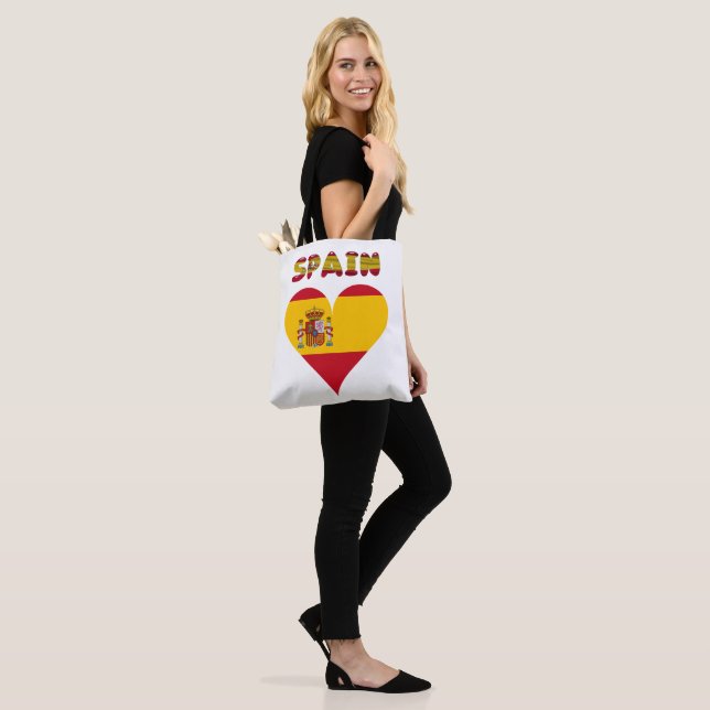 Spanish flag tote bag (On Model)