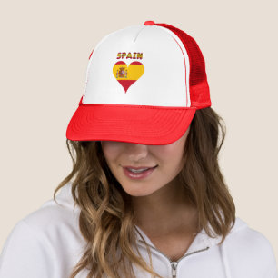 Spanish flag trucker hat