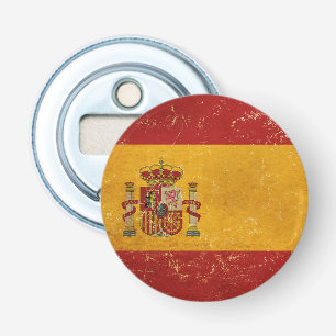 Spanish Flag Vintage Grunge Bottle Opener