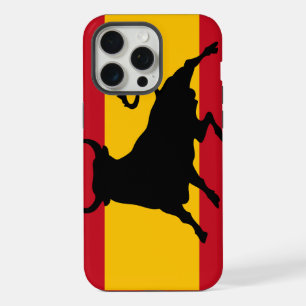 Spanish flag with bull iPhone 15 pro max case